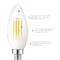 Luxrite B11 LED Light Bulbs 5W (60W Equivalent) 450LM 2700K Warm White Dimmable E12 Candelabra Base 24-Pack LR21562-24PK - alternate 8